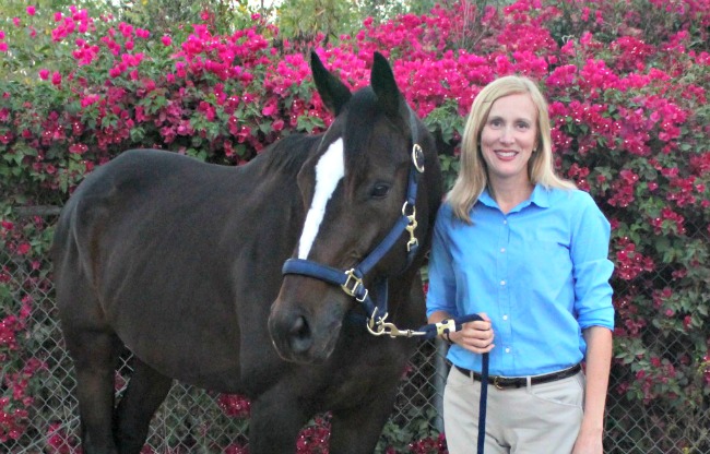 Susan Friedland-Smith and her new horse Tiz A Knight