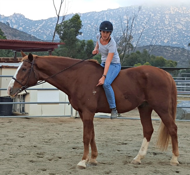 Horse Blogger rides bareback