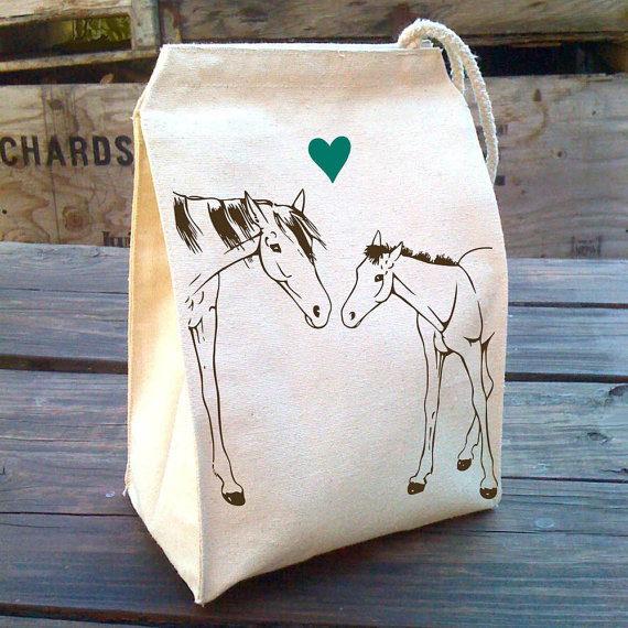 horse lunch bag