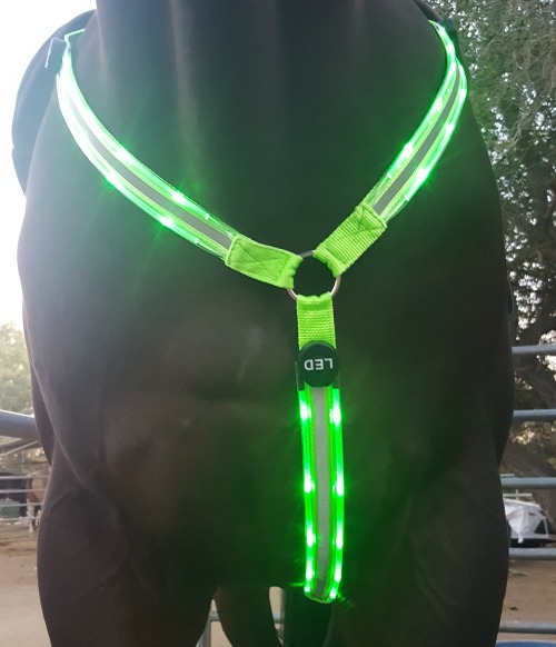 high visibility horse breastplate