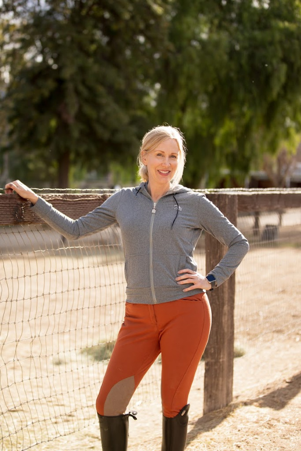 For Horses hoodie with rust breeches