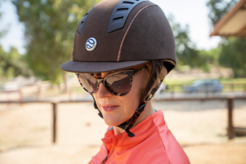 Brown Trauma Void riding helmet